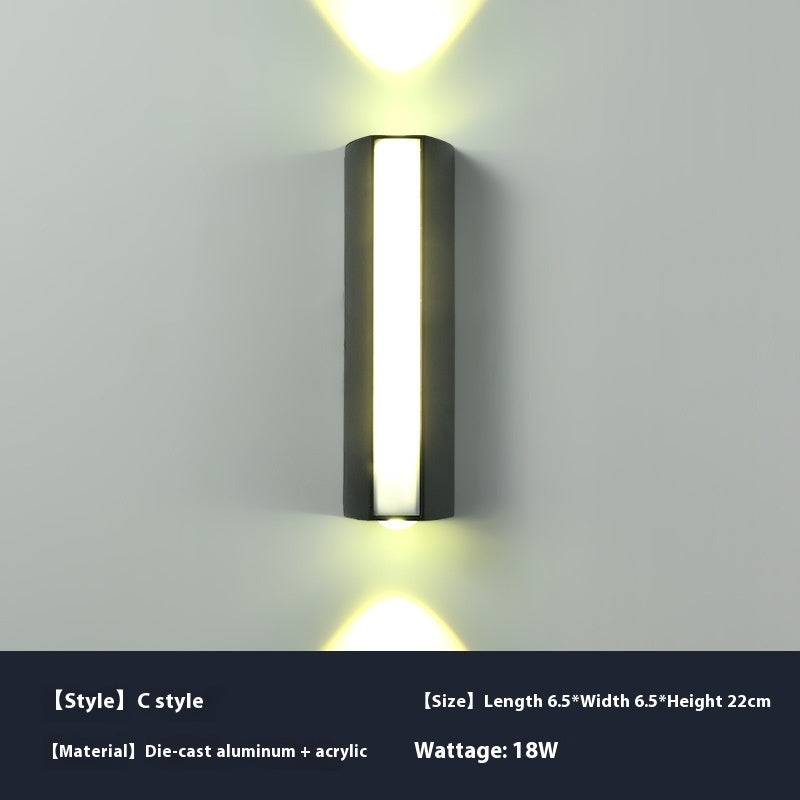 Led Simple Modern Outdoor Waterproof Wall Lamp