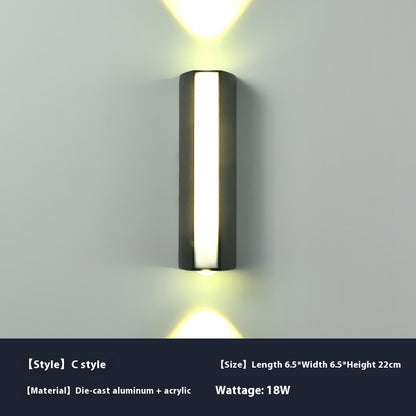 Led Simple Modern Outdoor Waterproof Wall Lamp