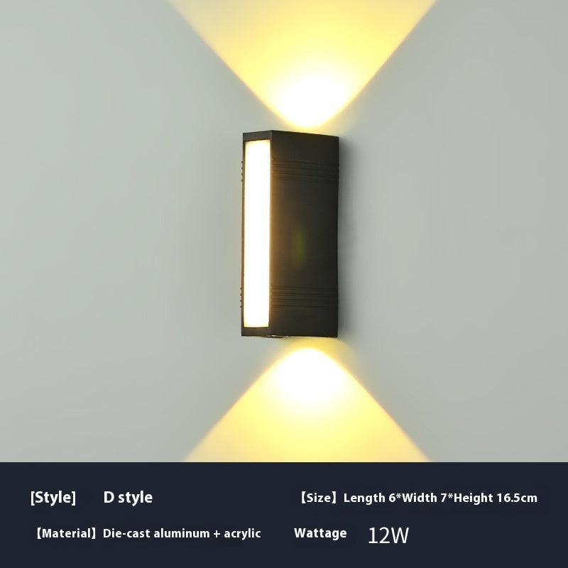 Led Simple Modern Outdoor Waterproof Wall Lamp